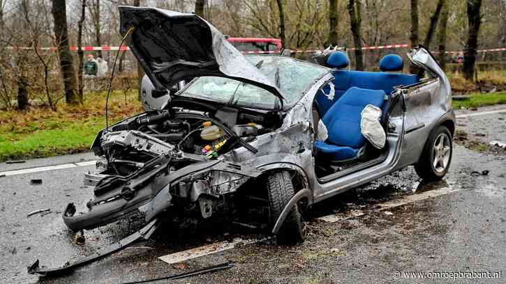 Drie gewonden en grote ravage nadat auto over de kop vliegt op de N269