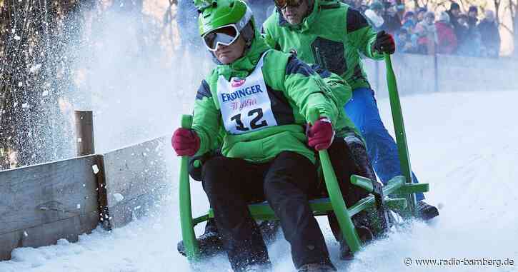 Ex-Wintersport-Stars beim Hornschlittenrennen in Garmisch