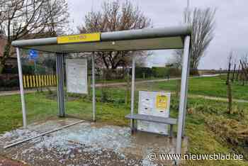 Vandalen vernielen bushokje aan school PIBO in Tongeren