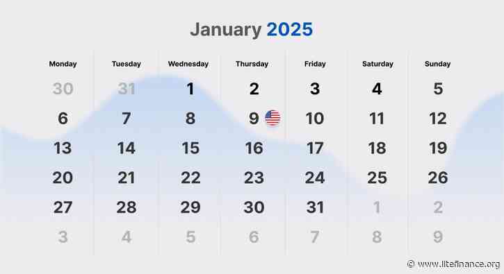 World stock market holidays: January 2025