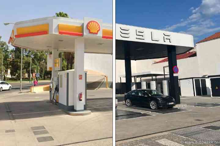 Tesla tovert tankstation om tot snellaadplein
