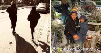 Pictures: Snow brings joy to north London streets