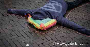 Extinction Rebellion zingt en ‘sterft’ voor het klimaat: ongebruikelijk stil protest in Doetinchem