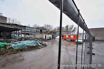 Abriss der alten Schule  in Herford dauert noch bis Ende Februar
