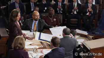 Kamala Harris leitet Sitzung: US-Kongress bestätigt Trumps Wahlsieg offiziell