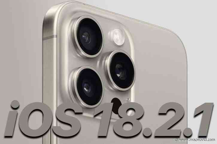 iOS 18.2.1 has emergency bug fixes for unknown iPhone issues