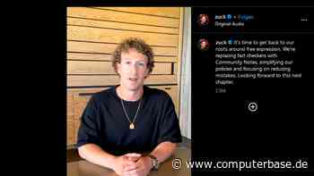 Zuckerbergs neuer Kurs: Weniger Moderation auf Facebook und Instagram