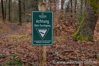 Neue Hinweisschilder im Holter Wald