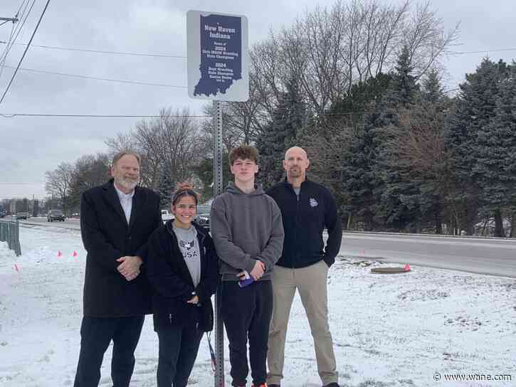 New Haven High School Girls' Wrestling State Championship forever memorialized