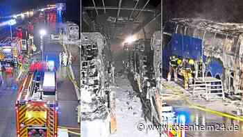 Feuer-Inferno auf Autobahn bei München: 52 Bus-Insassen entkommen in letzter Sekunde