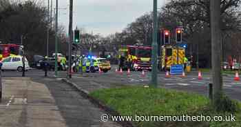 Road closed and buses diverted after crash in Bournemouth