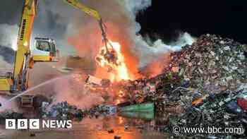 Large scrap metal fire tackled overnight