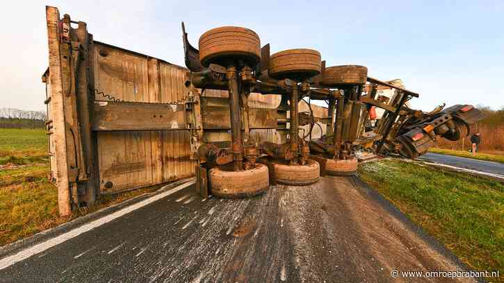Chauffeur van vrachtwagen die kantelde op N69 was onder invloed