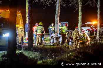 Vrouw bevrijd door brandweer na ongeval