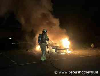 Autobrand op carpoolplaats Abcoude