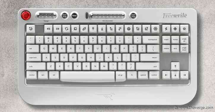 Freewrite’s latest keyboard has a mechanical word-counter to track your writing
