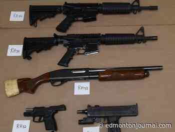 Submachine gun among weapons seized in central Edmonton drug bust