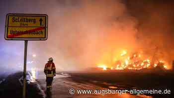 Millionenschaden nach „gigantischem Feuer“: Was zum Großbrand bei Kühbach bekannt ist