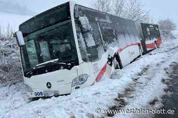 Glätte im Kreis Höxter: Bus-, Bahn- und Autoverkehr eingeschränkt