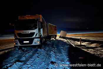 Winter im Kreis Höxter: Straßensperrung und Unfälle