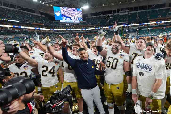 Notre Dame gets late pick and field goal to make title game with 27-24 win over Penn State