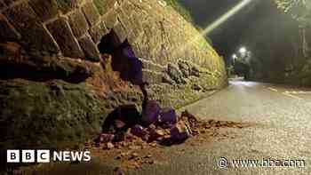 'Devil's Bend' closed again after wall collapses