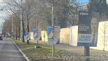 Holpriger Start in den Wahlkampf: Augsburger CSU hängt Plakate zu früh auf