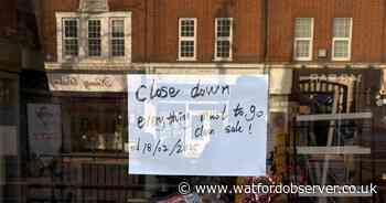 Town centre shop closing with 'everything must go' sale underway
