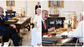 Il papa ha incontrato Roberto Gualtieri e Francesco Rocca: "Abbiamo parlato delle sfide del Giubileo"