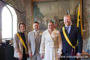Eerste huwelijk in fusiestad Bilzen-Hoeselt is dat van Bert en Nele