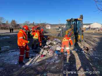 Kingston workers clean up Adelaide encampment site