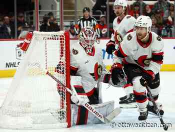 Ottawa Senators goalie Linus Ullmark makes small step in recovery from back ailment