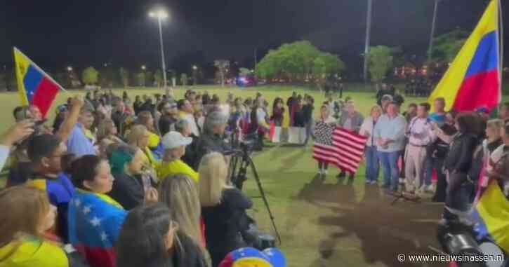 Venezolanen verzamelen zich in Doral, uren nadat Maduro als president is beëdigd