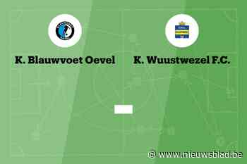 Wedstrijd tussen Blauwvoet Oevel en Wuustwezel afgelast