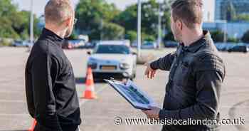 Which driving test centre has the highest pass rate in east London?