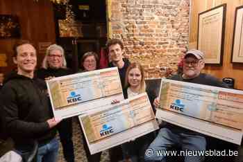 Jollestappers delen cheques uit aan drie goede doelen: “Jolle zou het fantastisch vinden dat we deze organisaties steunen”