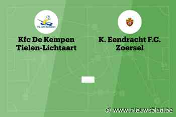 Wedstrijd tussen De Kempen en Zoersel afgelast