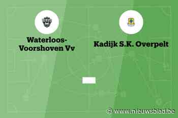 Wedstrijd tussen WAVO en Kadijk afgelast