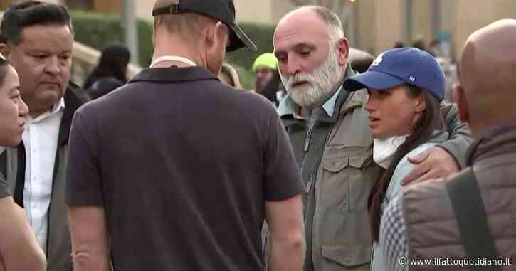 Incendi a Los Angeles, il principe Harry e Meghan Markle visitano un centro per gli sfollati a Pasadena
