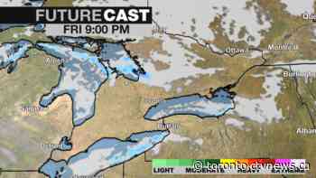 Toronto starts weekend off with overnight snowfall