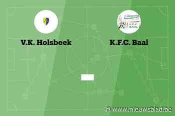 Wedstrijd tussen Holsbeek B en Baal afgelast
