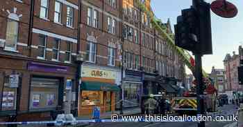 Firefighters spotted in Hampstead after 'masonry falls onto street'