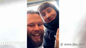 Saltburn star stops for selfies with shoppers