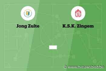 Wedstrijd tussen Jong Zulte B en KSK Zingem B afgelast
