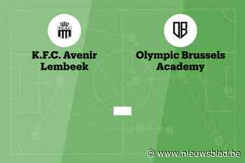 Wedstrijd tussen Avenir Lembeek B en Olympic Brussels Academy afgelast