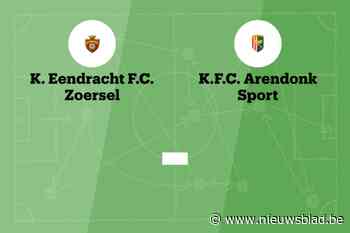 Wedstrijd tussen Zoersel en Arendonk B afgelast