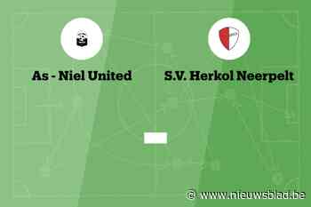 Wedstrijd tussen As-Niel en Herkol afgelast
