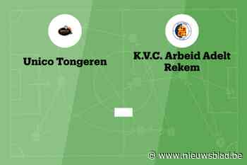 Wedstrijd tussen Unico Tongeren B en Rekem afgelast