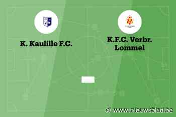 Wedstrijd tussen Kaulille en V. Lommel afgelast