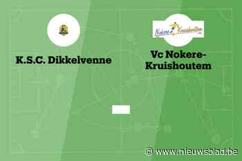 Wedstrijd tussen KSC Dikkelvenne B en VC Nokere-Kruishoutem B afgelast